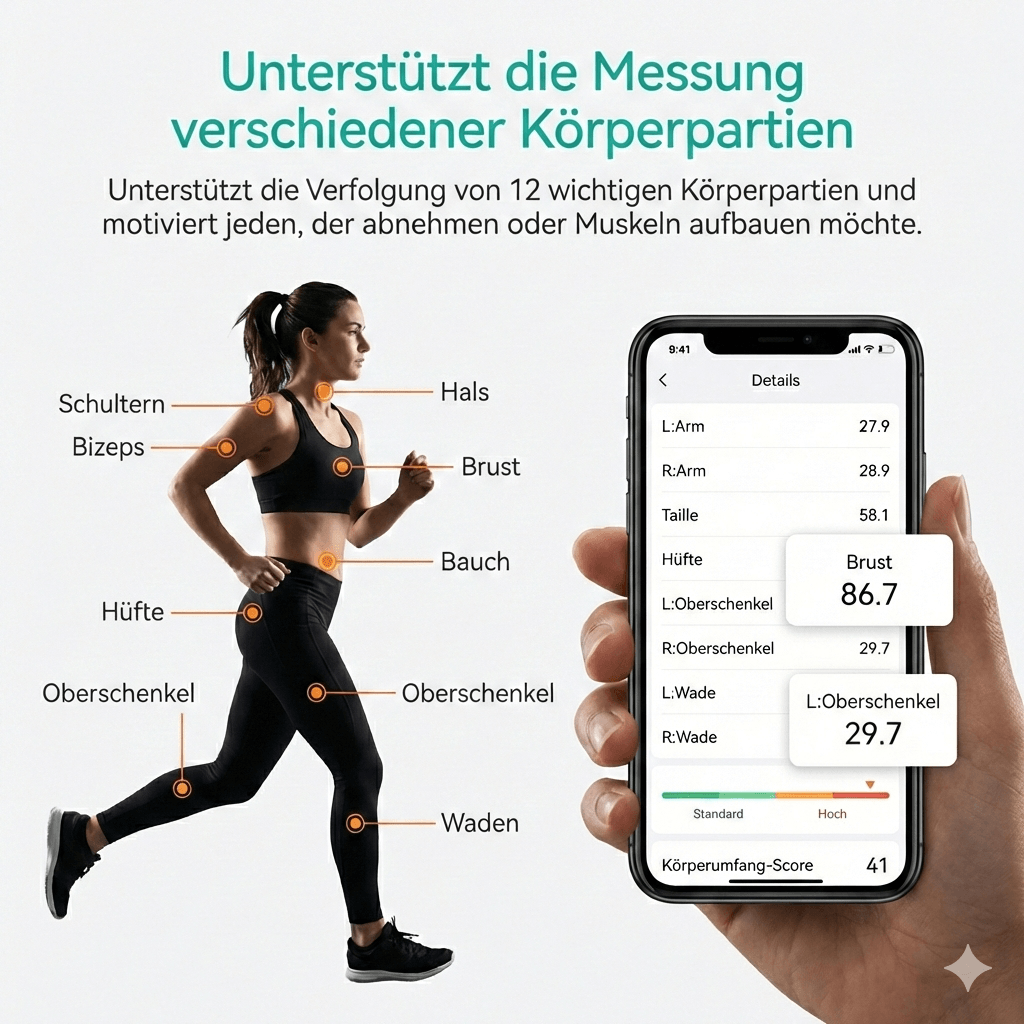 Smartes Körper-Maßband